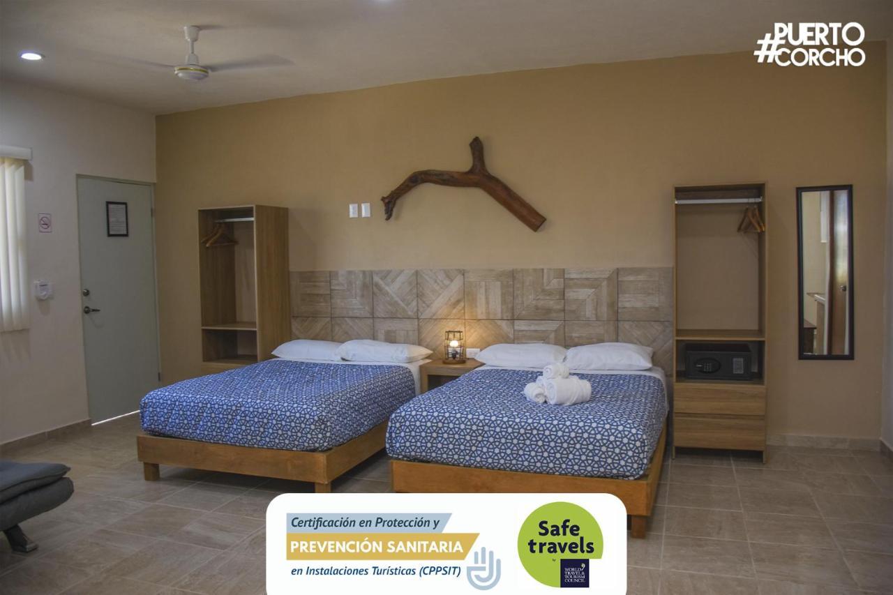 Hotel Puerto Corcho ปูแอร์โต โมเรลอส ภายนอก รูปภาพ